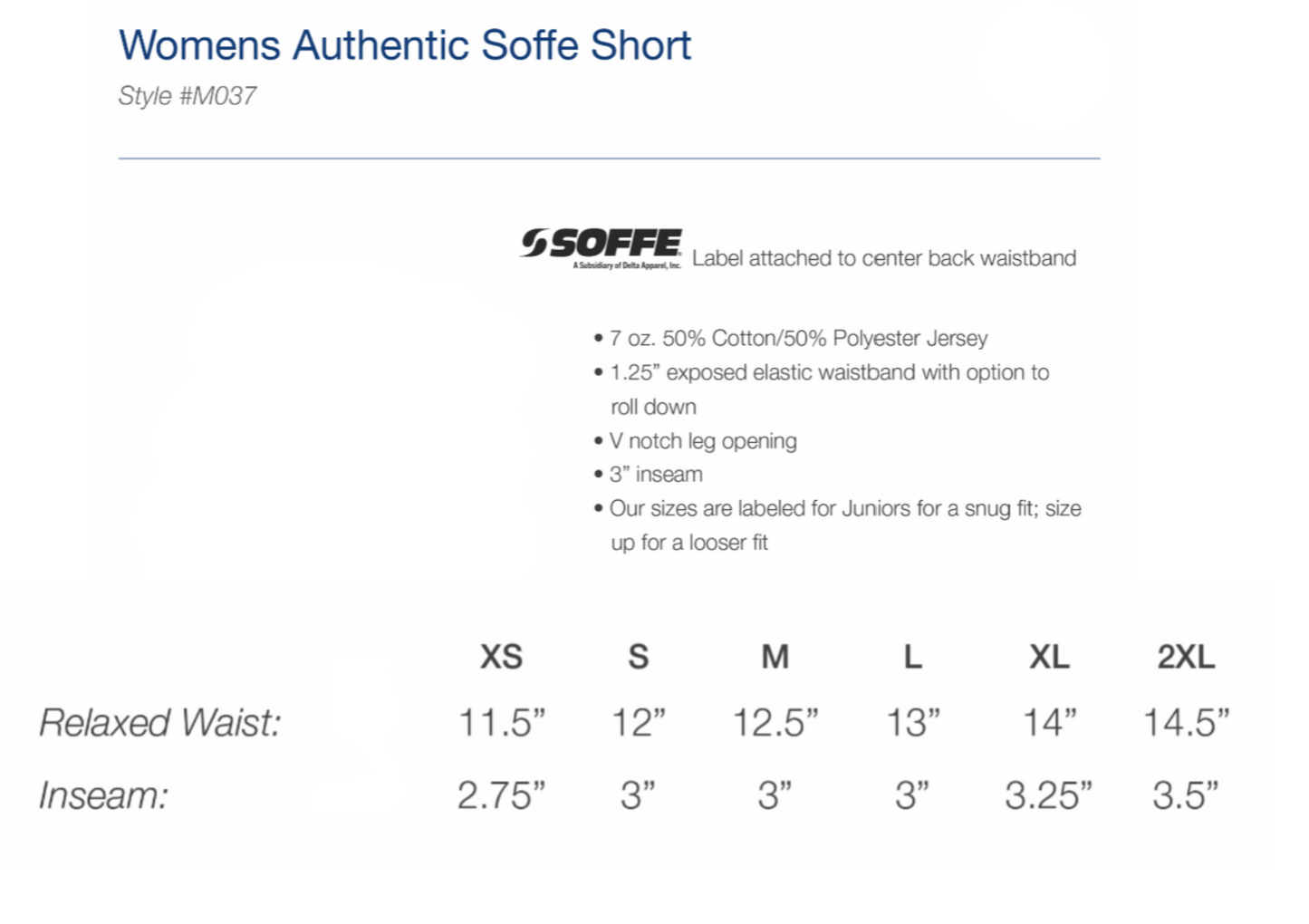 Grace Academy Girls + Juniors White Logo Shorts