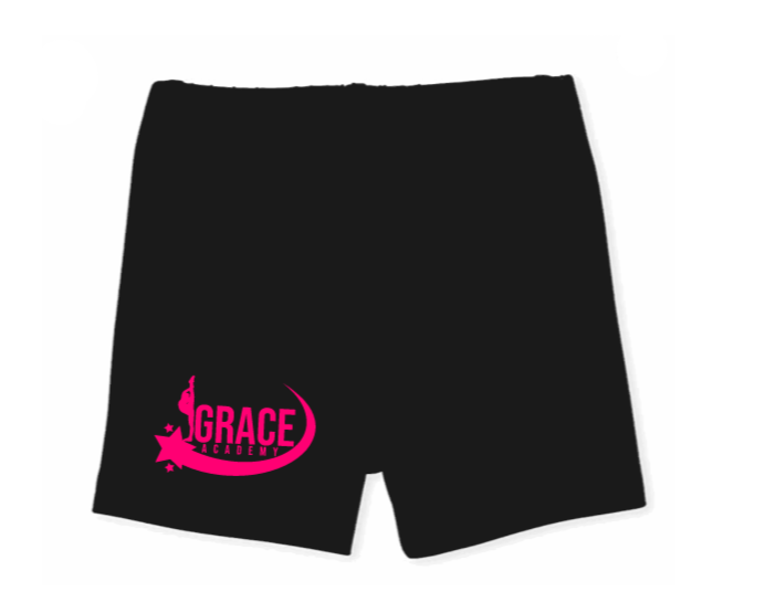 Grace Academy Toddler Pink Logo Fitted Shorts