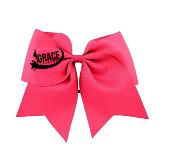 Grace Academy Pink Bow Black Logo
