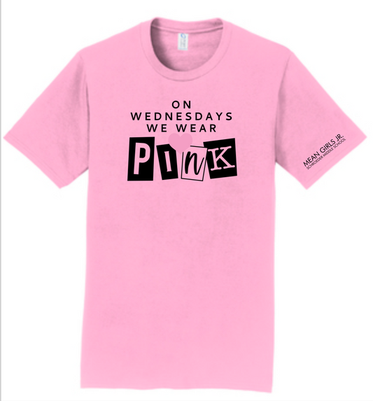 On Wednesdays T-shirt | ~2 weeks delivery | Will be slightly darker pink than the crewneck and hoodie