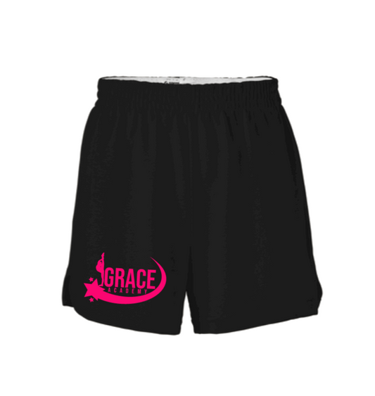 Grace Academy Girls + Junior Pink Logo Shorts
