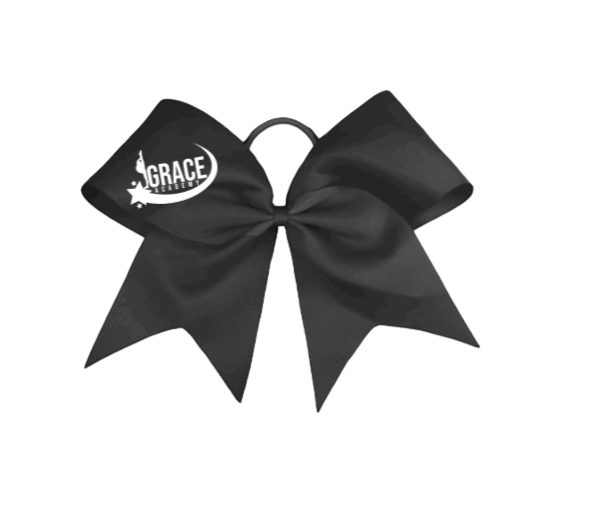 Grace Academy Black Bow White Logo