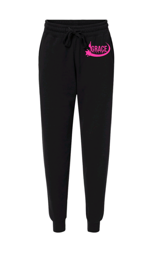 Grace Academy Unisex Ladies Sweatpants Pink Logo