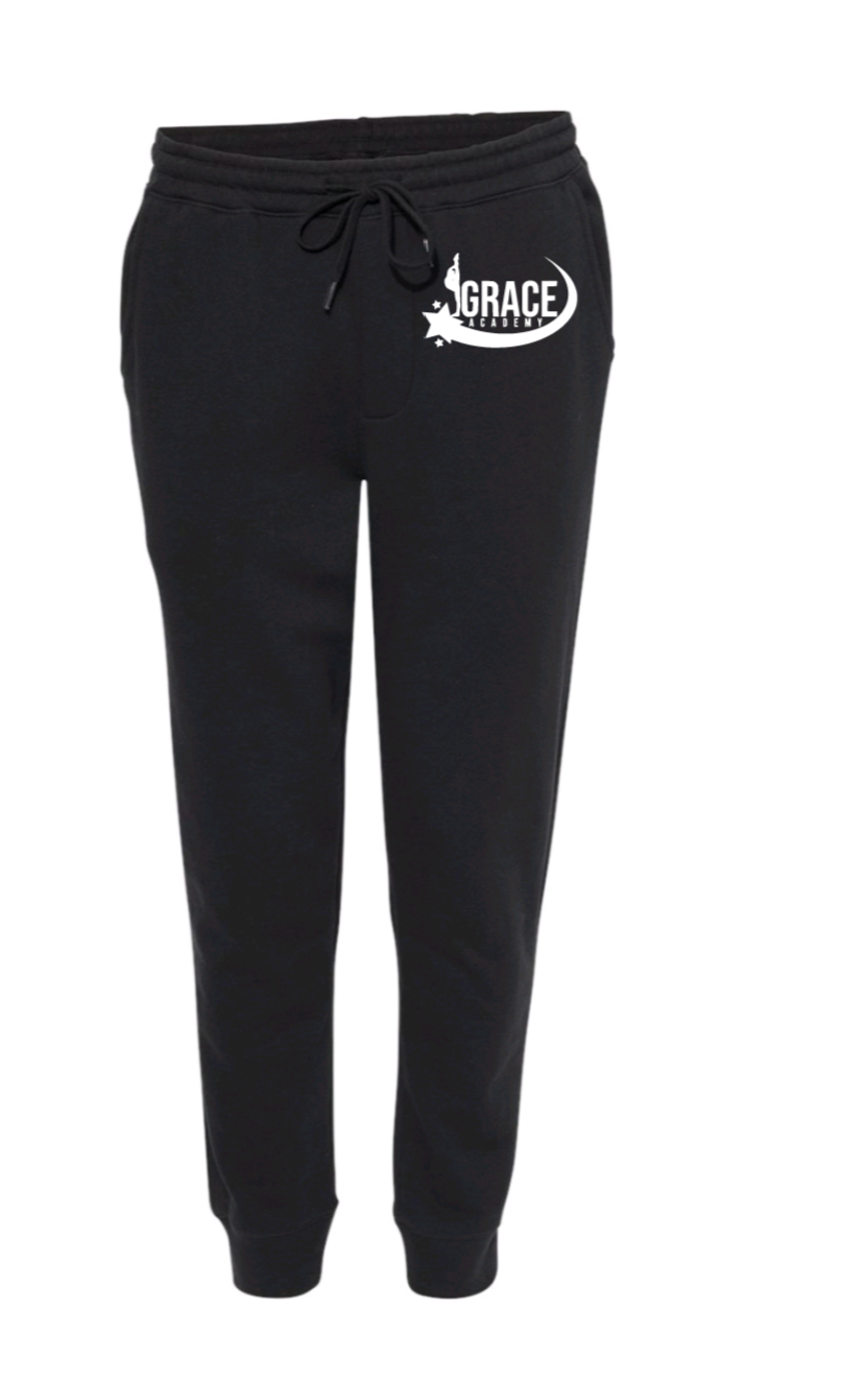 Grace Academy Unisex Sweatpants White Logo